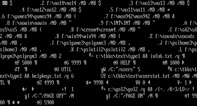 ANSI art: MENU5500.CTL